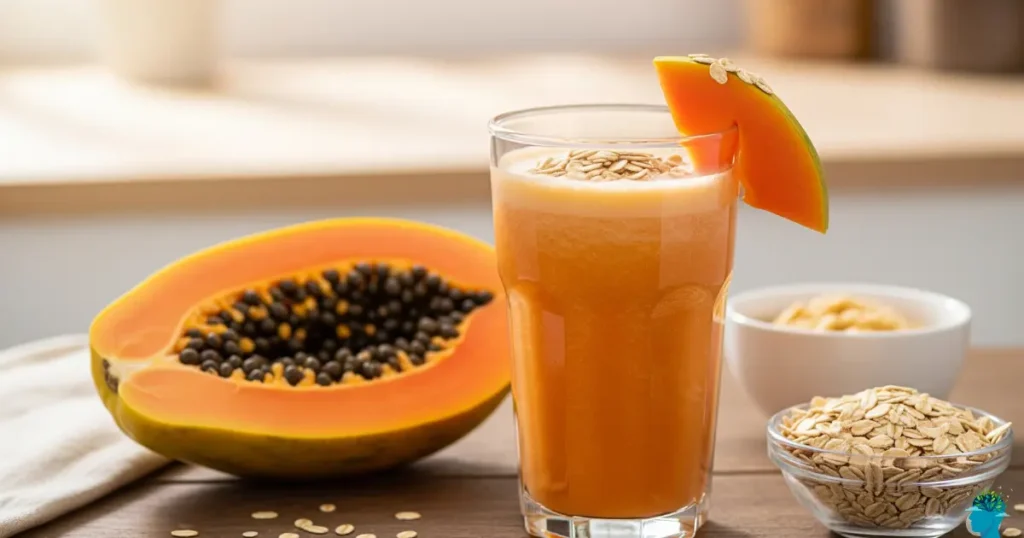 papaya smoothie with oats