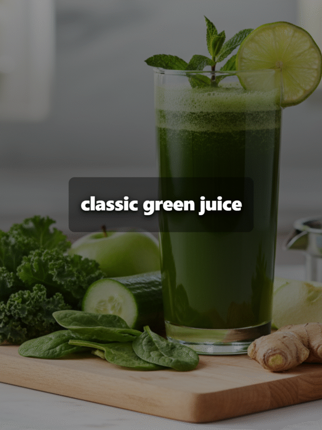 Classic Green Juice: Simple, Nutritious, and Refreshingly Flavorful